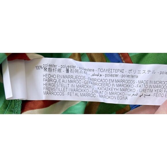 NWOT Zara Blogger’s Favorite Satin Effect Geometric Print Oversized Shirt, Small - Picture 16 of 16